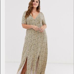 {ASOS} stretchy floral maxi dress
